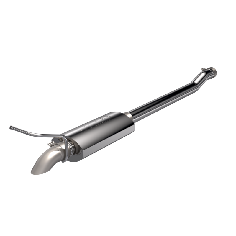 QTP 2007-2018 Jeep Wrangler JK QTP Crawler AR3 Cat Back exhaust system showcasing a polished stainless steel design.