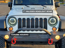 Load image into Gallery viewer, Raxiom 07-18 Jeep Wrangler JK LED Halo Headlights- Chrome Housing (Clear Lens)