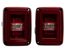 Load image into Gallery viewer, Raxiom 07-18 Jeep Wrangler JK JL Style LED Tail Lights- Black Housing - Red Lens