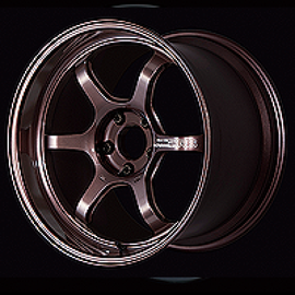 Advan R6 18x9.5 +25 5x112 Racing Copper Bronze Wheel
