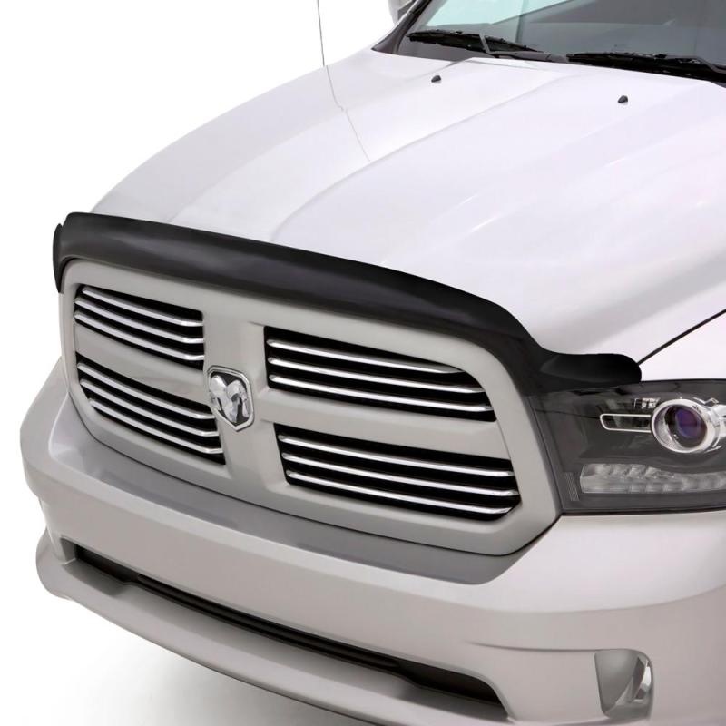 AVS 14-18 GMC Sierra 1500 High Profile Bugflector II Hood Shield - Smoke