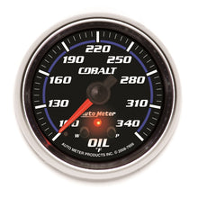 Load image into Gallery viewer, AutoMeter Gauge Oil Temp 2-5/8in. 340 Deg. F Stepper Motor W/ Peak &amp; Warn Cobalt