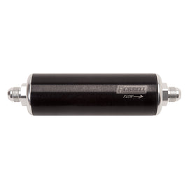 Russell Performance Black/Silver Anodized Aluminum (8-1/4in Length -6 male inlet/outlet)