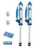 King Shocks 07-18 Jeep Wrangler JK Rear 2.5 Dia Piggy Hose Res Shocks 0-2in Lift w/Adjuster (Pair)