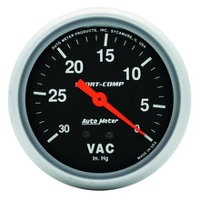 Load image into Gallery viewer, AutoMeter Gauge Vacuum 2-5/8in. 30Inhg Mechanical Sport-Comp