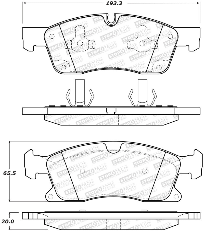 StopTech Street Brake Pads - Front