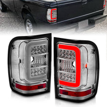 Load image into Gallery viewer, ANZO 2001-2011 Ford  Ranger LED Tail Lights w/ Light Bar Chrome Housing Clear Lens