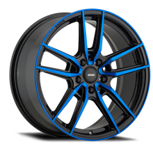 Load image into Gallery viewer, Konig Myth 17x8 5x114.3 ET43 Gloss Black w/ Blue Tinted Clearcoat