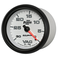 Load image into Gallery viewer, AutoMeter Gauge Vacuum 2-5/8in. 30Inhg Mechanical Phantom II