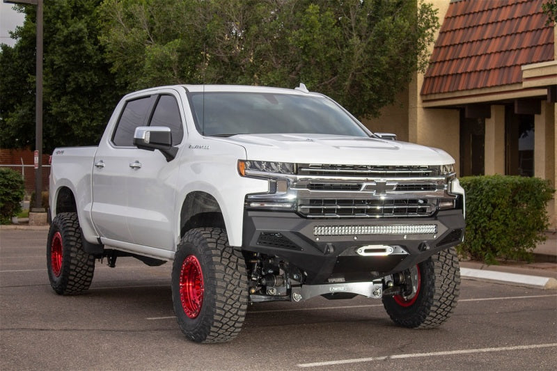 Addictive Desert Designs 2019 Chevrolet Silverado 1500 SF Front Bumper w/ Winch Mount&Sensor Cutout-Bumpers - Steel-San Diego Overlanding-Addictive Desert Designs