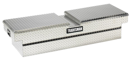 Tradesman Aluminum Economy Cross Bed Truck Tool Box (70in./Side Opening) - Brite