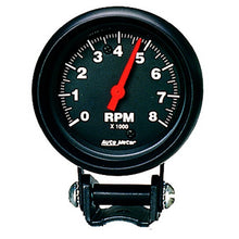 Load image into Gallery viewer, Autometer Black 2-5/8 inch 8000 rpm Tachometer Mini Tach Gauge