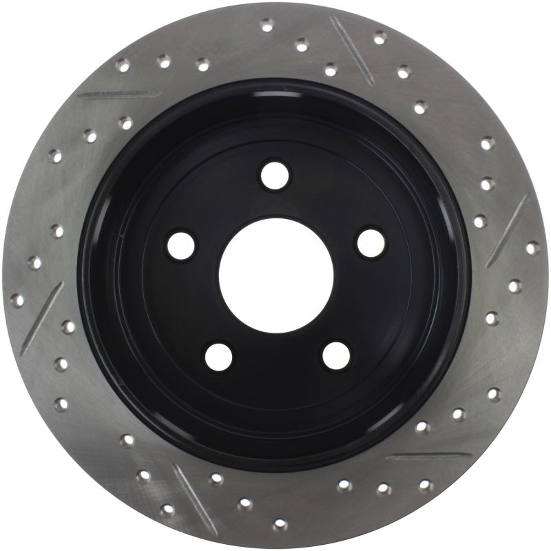 StopTech Power Slot 07-13 Jeep Wrangler Rear Right Drilled & Slotted Rotor