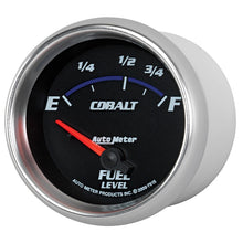 Load image into Gallery viewer, AutoMeter Gauge Fuel Level 2-5/8in. 73 Ohm(e) to 10 Ohm(f) Elec Cobalt