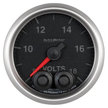 Load image into Gallery viewer, Autometer Elite 52.4mm Peak &amp; Warn w/ Electronic Control 8-18 Volt Voltmeter