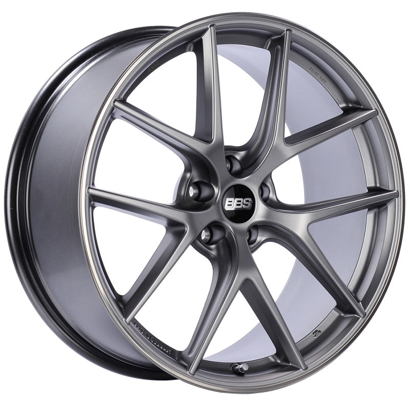 BBS CI-R 20x11.5 5x120 ET52 Platinum Satin Rim Protector Wheel -82mm PFS/Clip Required