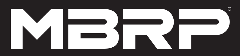 Another perspective of MBRP logo as a trusted vendor for exhaust systems for 2020 JEEP Wrangler JL EcoDiesel.