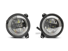 Load image into Gallery viewer, Raxiom 18-22 Jeep Wrangler JL/JT Axial Series LED Headlights- Black Housing (Clear Lens)