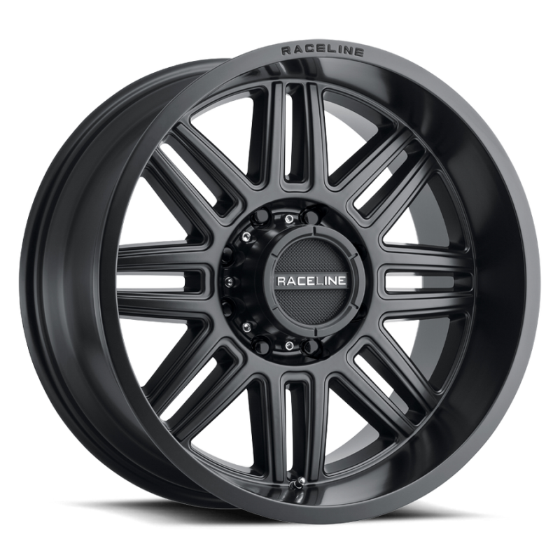 Raceline 948B Split 16x8in / 6x139.7 BP / 0mm Offset / 106.1mm Bore - Satin Black Wheel