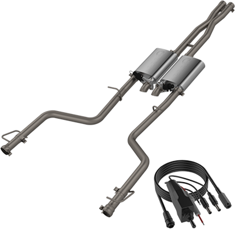 QTP 15-18 Dodge Challenger 5.7L 304SS Screamer Cat-Back Exhaust w/3in Tips