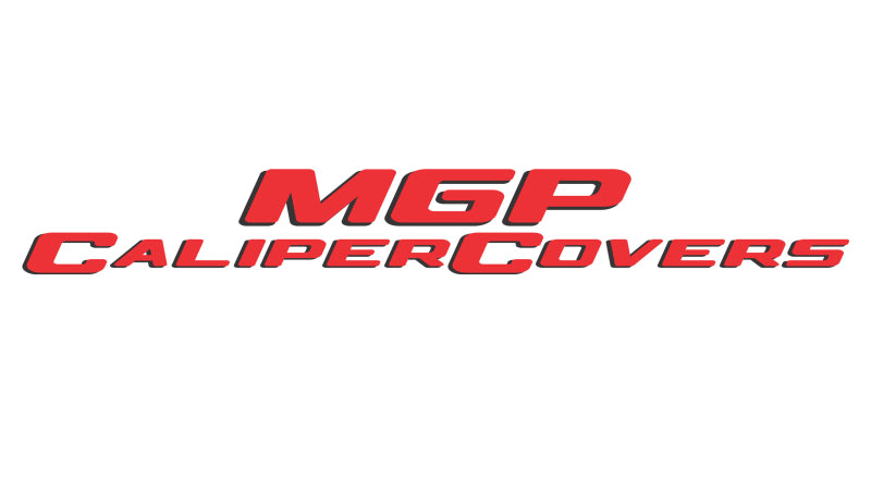 MGP Front set 2 Caliper Covers Engraved Front MOPAR Black finish silver ch