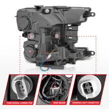 Load image into Gallery viewer, ANZO 18-20 Ford F-150 Full Led Projector Smoke Bar Style Headlights Black Amber