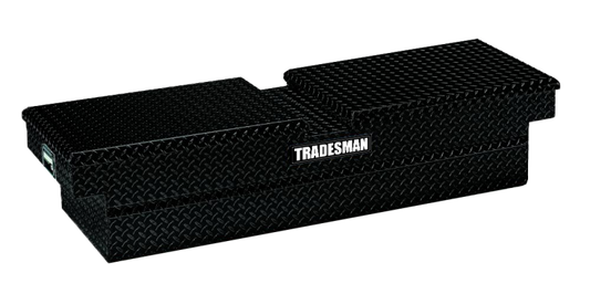 Tradesman Aluminum Gull Wing Cross Bed Truck Tool Box (70in.) - Black