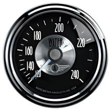 Load image into Gallery viewer, Autometer Prestige Series Black Diamond 2-1/16in 120-240 Deg F Water Temp Gauge