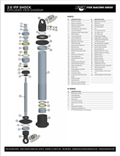 Load image into Gallery viewer, Fox Eyelet Shaft Dia. 0.875 Shaft 1.000 W 5.260 Tlg Dia. 1.1869 ID Titan Al 6061 Black Ano II