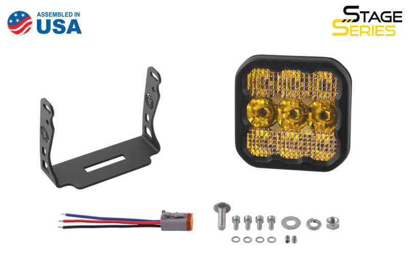 Diode Dynamics SS5 LED Pod Sport - Yellow Flood (Single)