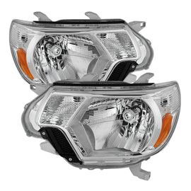 xTune Toyota Tacoma 2012-2015 OEM Style Headlights Chrome HD-JH-TTA12-AM-C