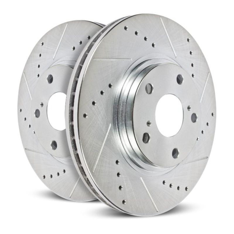 Power Stop 07-09 Dodge Sprinter 2500 Rear Evolution Drilled & Slotted Rotors - Pair