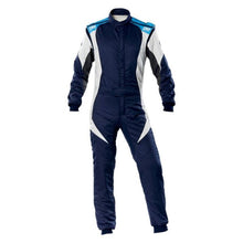 Load image into Gallery viewer, OMP First Evo Suit Navy Blue/Cyan - Size 54 (Fia 8856-2018)