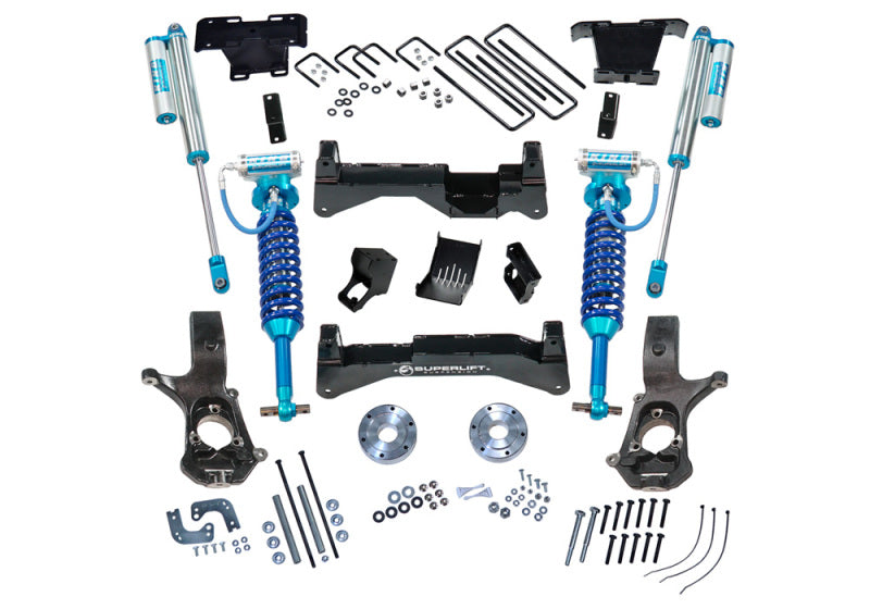 Superlift 07-16 Chevy Silv 4WD 8in Lift Kit w/ OE Cast Steel Control Arms & King Coilovers & Shocks