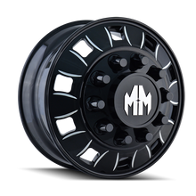 Load image into Gallery viewer, Mayhem 8180 BigRig 24.5x8.25 / 10x285.75 BP / 168mm Offset / 220.1mm Hub Inner Black Wheel