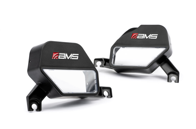 Pair of AMS Performance 2023+ Nissan Z Cold Air Intakes showcasing design and craftsmanship.