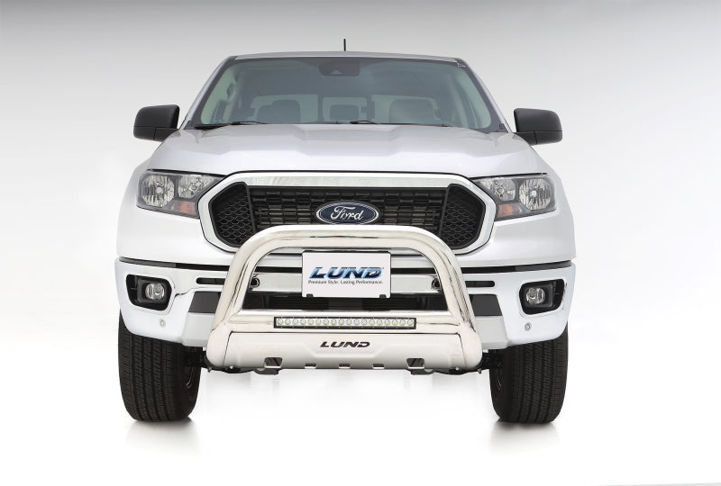 Lund 2019 Ford Ranger Bull Bar w/Light & Wiring - Polished Stainless