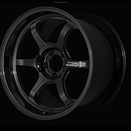 Advan R6 18x9.5 +45 5x100 Racing Titanium Black Wheel