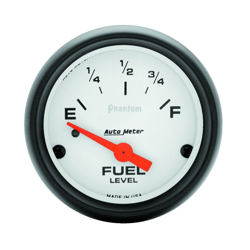 Autometer Phantom 52mm Short Sweep Electric Fuel Level Gauge