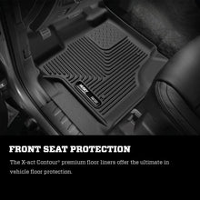 Load image into Gallery viewer, Husky Liners 21-23 Ford F-150 CC SC / 2017 F-250 SD CC X-Act Contour Rear Floor Liners - Black