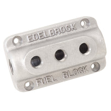 Load image into Gallery viewer, Edelbrock Fuel Block Triple As Cast