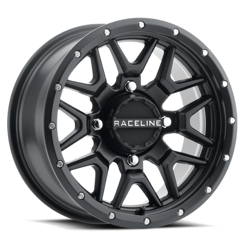 Raceline A94B Krank 15x7in / 4x156 BP / 10mm Offset / 132.5mm Bore - Satin Black Wheel