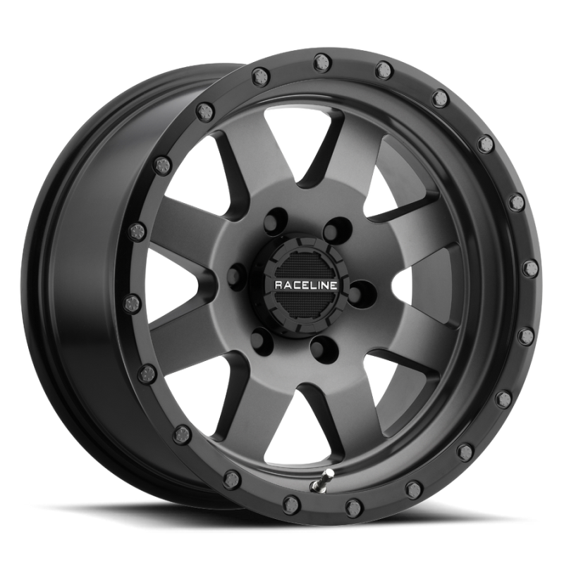 Raceline 935G Defender 18x9in / 6x135 BP / 18mm Offset / 94mm Bore - Gunmetal Wheel