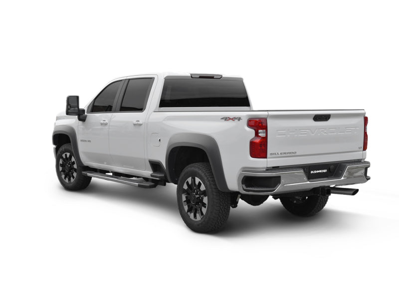 Bushwacker 2020 Chevrolet Silverado 2500 Extend-A-Fender Style Flares Rear 2pc - Black