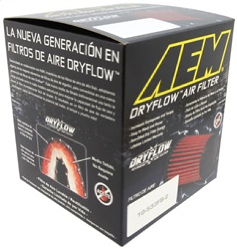 AEM Dryflow Air Filter 2.75in X 5in Dryflow- w/Hole