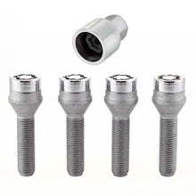 Load image into Gallery viewer, McGard Wheel Lock Bolt Set - 4pk. (Cone Seat) M12X1.5 / 21mm Hex / 36.3mm Shank Length - Chrome