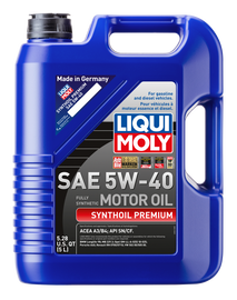 LIQUI MOLY 5L Synthoil Premium Motor Oil SAE 5W40
