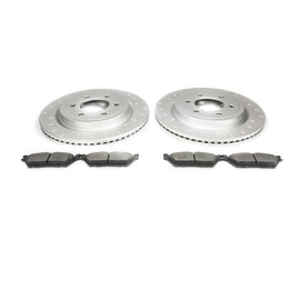 Alcon 19-20 Raptor/ 18-20 F-150 Pad & Rotor Kit (Use with Stock Calipers) w/ Elect Park Brake - Rear