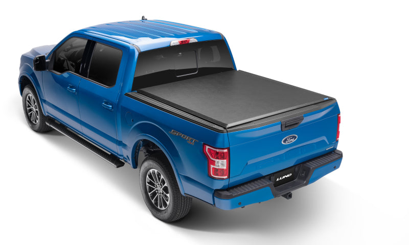 Lund 99-07 Ford F250/F350/F450 Super Duty (8ft bed) Genesis Roll Up Tonneau Cover - Black