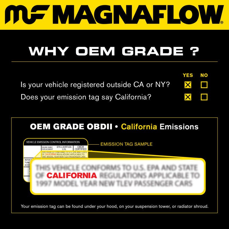 MagnaFlow Direct Fit Catalytic Converter 16-19 Toyota Tacoma 3.5L DS